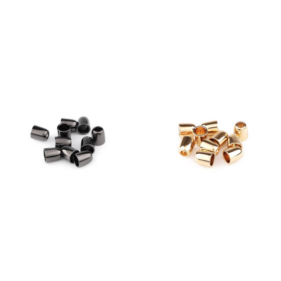 Cord end caps / metal decorative cord end tips, ø5 mm - Black nickel (10 Pieces) Cord end caps / metal decorative cord end tips, ø5 mm - Black nickel (10 Pieces)
