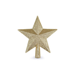 Christmas poinsettia with glitter - Gold lt. (1 Piece)