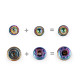 Metal press studs ø15 mm, for medium-thick fabrics, rainbow - Multicolor (50 Sets) Metal press studs ø15 mm, for medium-thick fabrics, rainbow - Multicolor (50 Sets)