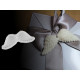 Silicone form - wings 4.4x10.5 cm - White (1 Piece) Silicone form - wings 4.4x10.5 cm - White (1 Piece)