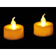 Battery operated flameless tea lights, led electric candles ø3.6 cm - White (2 Pieces) Battery operated flameless tea lights, led electric candles ø3.6 cm - White (2 Pieces)