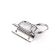 Key fob hardware with split ring width 32 mm - Nickel (100 Pieces) Key fob hardware with split ring width 32 mm - Nickel (100 Pieces)