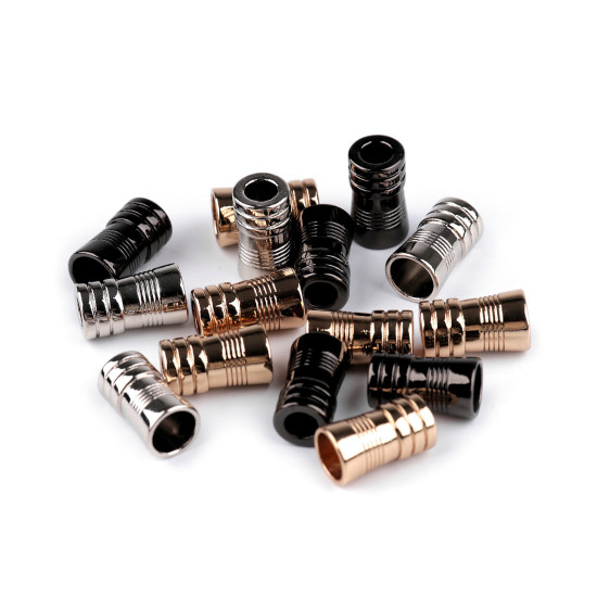Cord end caps / metal decorative cord end tips, ø5 mm - Black nickel (100 Pieces) Cord end caps / metal decorative cord end tips, ø5 mm - Black nickel (100 Pieces)