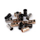 Cord end caps / metal decorative cord end tips, ø5 mm - Black nickel (100 Pieces) Cord end caps / metal decorative cord end tips, ø5 mm - Black nickel (100 Pieces)