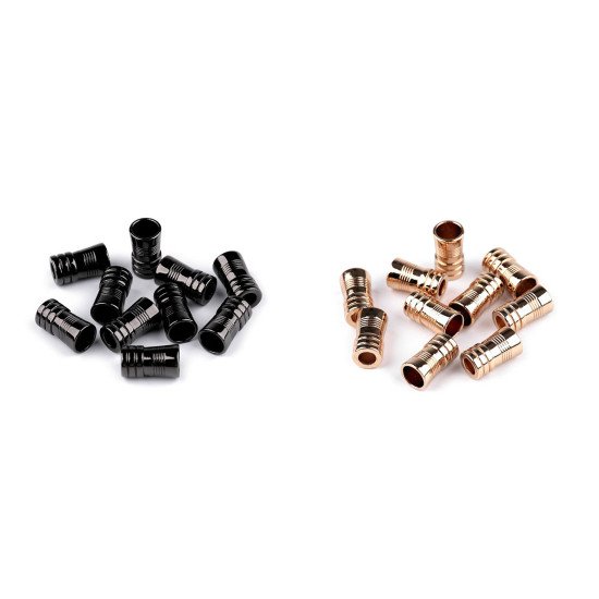 Cord end caps / metal decorative cord end tips, ø5 mm - Black nickel (100 Pieces) Cord end caps / metal decorative cord end tips, ø5 mm - Black nickel (100 Pieces)