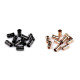 Cord end caps / metal decorative cord end tips, ø5 mm - Black nickel (100 Pieces) Cord end caps / metal decorative cord end tips, ø5 mm - Black nickel (100 Pieces)