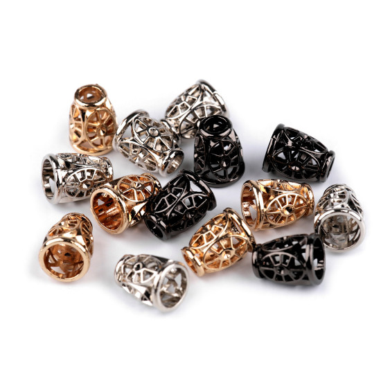 Cord end caps / metal decorative cord end tips, ø4.5 mm - Nickel (20 Pieces) Cord end caps / metal decorative cord end tips, ø4.5 mm - Nickel (20 Pieces)