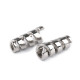Cord end caps / metal decorative cord end tips, ø4 mm - Nickel (20 Pieces) Cord end caps / metal decorative cord end tips, ø4 mm - Nickel (20 Pieces)