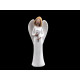 Decorative angel figurine - White (1 Piece)