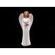 Decorative angel figurine - White (1 Piece)