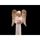 Decorative angel figurine - White (1 Piece)