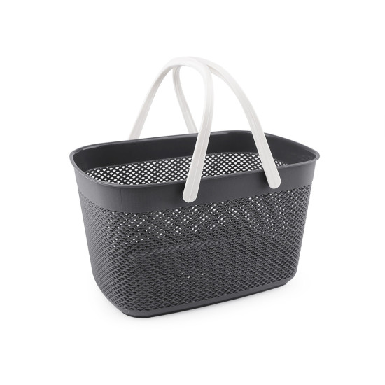 Koszyk plastikowy 18,5x28 cm - Zielony khaki (1 Sztuka) Koszyk plastikowy 18,5x28 cm - Zielony khaki (1 Sztuka)