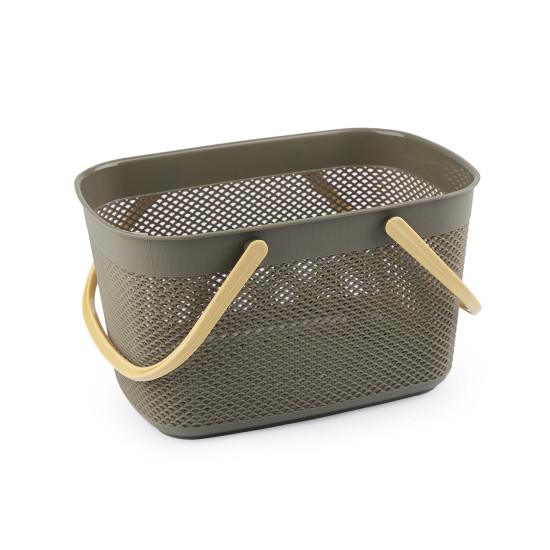 Koszyk plastikowy 18,5x28 cm - Zielony khaki (1 Sztuka) Koszyk plastikowy 18,5x28 cm - Zielony khaki (1 Sztuka)