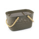 Koszyk plastikowy 18,5x28 cm - Zielony khaki (1 Sztuka) Koszyk plastikowy 18,5x28 cm - Zielony khaki (1 Sztuka)