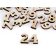 Cyfry do wyrobu kalendarza adwentowego / 1-24 - Naturalny (1 Torba) Cyfry do wyrobu kalendarza adwentowego / 1-24 - Naturalny (1 Torba)