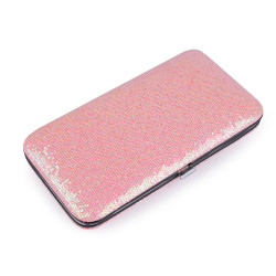 Nécessaire à manucure dans un étui pailleté - Poudre (1 Pièce)