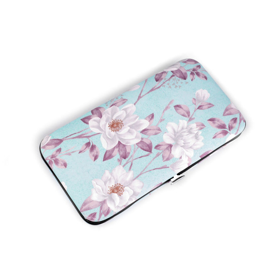 Nécessaire à manucure dans un étui à fleurs - Bleu fonçé (6 Pièces) Nécessaire à manucure dans un étui à fleurs - Bleu fonçé (6 Pièces)