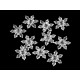 Decorative snowflakes ø29 mm for hanging - Transparent (10 Pieces) Decorative snowflakes ø29 mm for hanging - Transparent (10 Pieces)