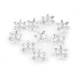 Decorative snowflakes ø29 mm for hanging - Transparent (10 Pieces) Decorative snowflakes ø29 mm for hanging - Transparent (10 Pieces)