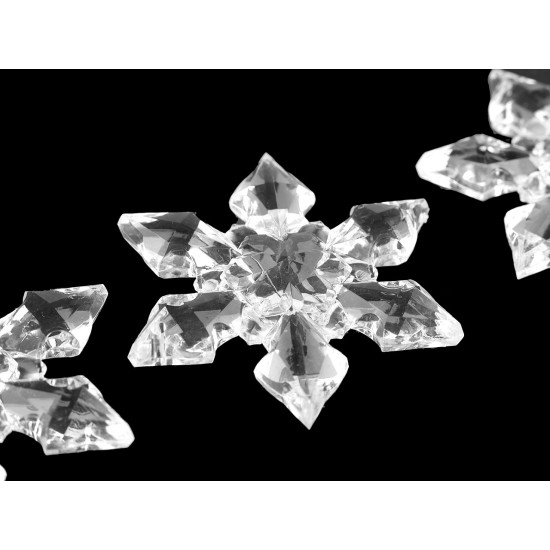 Decorative snowflakes ø65 mm for hanging - Transparent (27 Pieces) Decorative snowflakes ø65 mm for hanging - Transparent (27 Pieces)