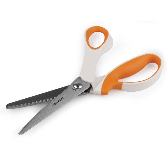 Entlovacie krajčírske nožnice fiskars dĺžka 24 cm - Oranžová (1 Kus) Entlovacie krajčírske nožnice fiskars dĺžka 24 cm - Oranžová (1 Kus)
