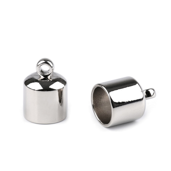 Końcówka metalowa do sznurka ø11 mm - Nikiel (10 Sztuki) Końcówka metalowa do sznurka ø11 mm - Nikiel (10 Sztuki)