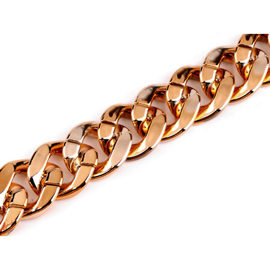 Catenina in plastica per la decorazione di abiti e accessori, larghezza: 34 mm - Argento (10 Metri) Catenina in plastica per la decorazione di abiti e accessori, larghezza: 34 mm - Argento (10 Metri)