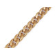 Catenina in plastica per la decorazione di abiti e accessori, larghezza: 17 mm - Oro chiaro (1 Metro) Catenina in plastica per la decorazione di abiti e accessori, larghezza: 17 mm - Oro chiaro (1 Metro)
