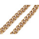 Catenina in plastica per la decorazione di abiti e accessori, larghezza: 17 mm - Oro chiaro (1 Metro) Catenina in plastica per la decorazione di abiti e accessori, larghezza: 17 mm - Oro chiaro (1 Metro)