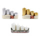 Advent candles descending - Gold (1 Set)