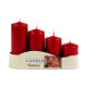 Advent candles descending - Gold (1 Set)