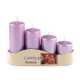Advent candles descending - Gold (1 Set)