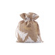 Christmas gift bag 14x19 cm imitation jute - Natural burlap (10 Pieces) Christmas gift bag 14x19 cm imitation jute - Natural burlap (10 Pieces)