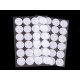 Hook and loop fastener self-adhesive circles ø25 mm - White (1 Card) Hook and loop fastener self-adhesive circles ø25 mm - White (1 Card)