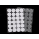 Hook and loop fastener self-adhesive circles ø25 mm - White (1 Card) Hook and loop fastener self-adhesive circles ø25 mm - White (1 Card)