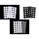 Hook and loop fastener self-adhesive circles ø25 mm - White (1 Card) Hook and loop fastener self-adhesive circles ø25 mm - White (1 Card)