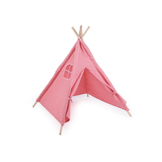 Namiot dziecięcy tipi 80x80x95 cm - Różowy średni (3 Sztuki) Namiot dziecięcy tipi 80x80x95 cm - Różowy średni (3 Sztuki)