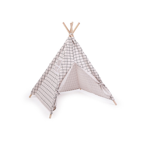 Namiot dziecięcy tipi 80x80x95 cm - Różowy średni (3 Sztuki) Namiot dziecięcy tipi 80x80x95 cm - Różowy średni (3 Sztuki)