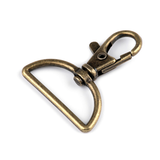 Metal snap swivel hook / carabiner, fits 30 mm strap - Black varnish (10 Pieces) Metal snap swivel hook / carabiner, fits 30 mm strap - Black varnish (10 Pieces)