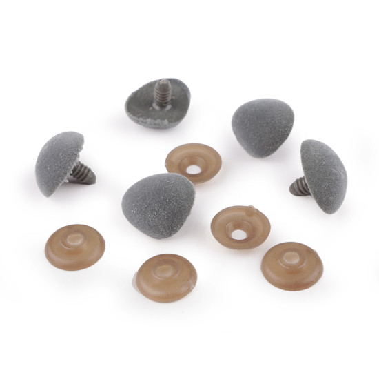 Nos aksamitny do zabawek z zatyczką 20x25 mm - Czerwony (5 Zestawy) Nos aksamitny do zabawek z zatyczką 20x25 mm - Czerwony (5 Zestawy)