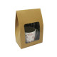 Paper box with see-through window - Natural brown (50 Pieces) Paper box with see-through window - Natural brown (50 Pieces)