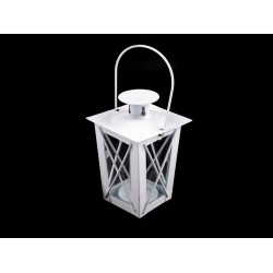 Metal lantern - White (1 Piece)