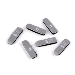 Boucle réfléchissante/tirette pour fermeture éclair - Gris (120 Pièces)