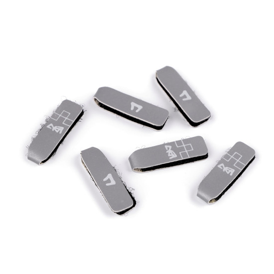 Boucle réfléchissante/tirette pour fermeture éclair - Gris (6 Pièces) Boucle réfléchissante/tirette pour fermeture éclair - Gris (6 Pièces)