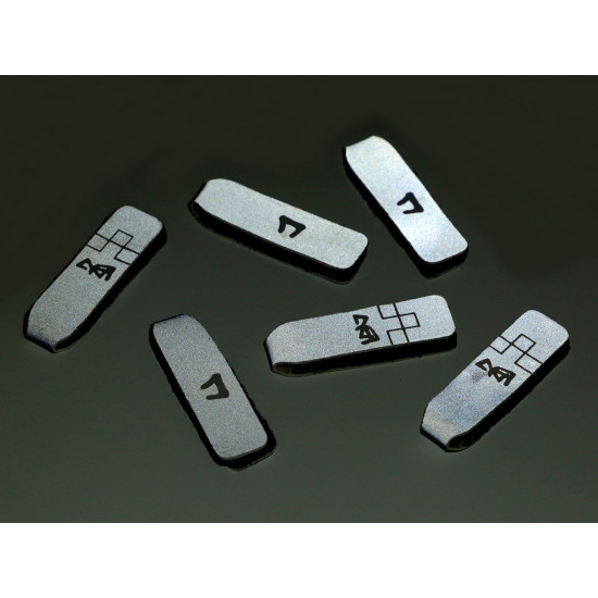 Boucle réfléchissante/tirette pour fermeture éclair - Gris (6 Pièces) Boucle réfléchissante/tirette pour fermeture éclair - Gris (6 Pièces)