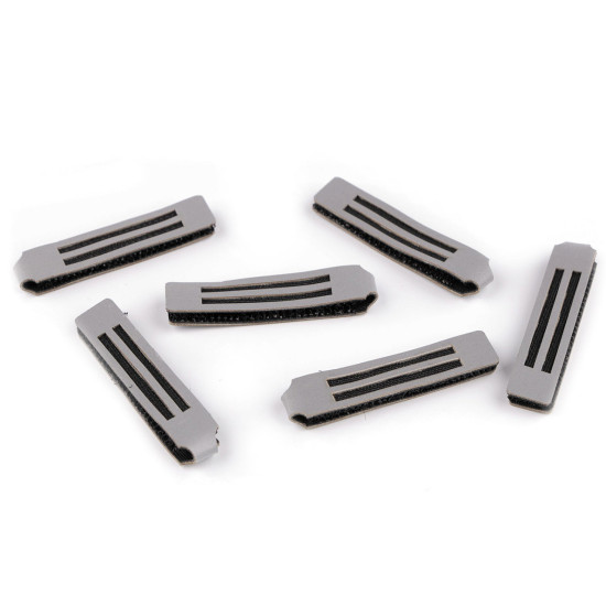 Boucle réfléchissante/tirette pour fermeture éclair - Gris (6 Pièces) Boucle réfléchissante/tirette pour fermeture éclair - Gris (6 Pièces)