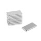 Calamita, dimensioni: 10 x 20 mm - Nichel (30 Pezzi) Calamita, dimensioni: 10 x 20 mm - Nichel (30 Pezzi)