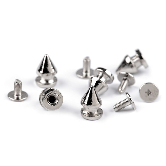 Decorative screw stud / bottom bag protective feet ø8 mm - Nickel (5 Pairs) Decorative screw stud / bottom bag protective feet ø8 mm - Nickel (5 Pairs)