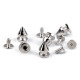 Decorative screw stud / bottom bag protective feet ø8 mm - Nickel (5 Pairs) Decorative screw stud / bottom bag protective feet ø8 mm - Nickel (5 Pairs)