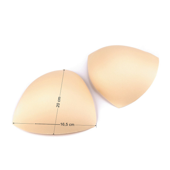 Bra pads for swimsuits / corsets size xxxl - Black (1 Pair)